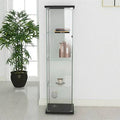 Black Glass Display Cabinet with Door J7098