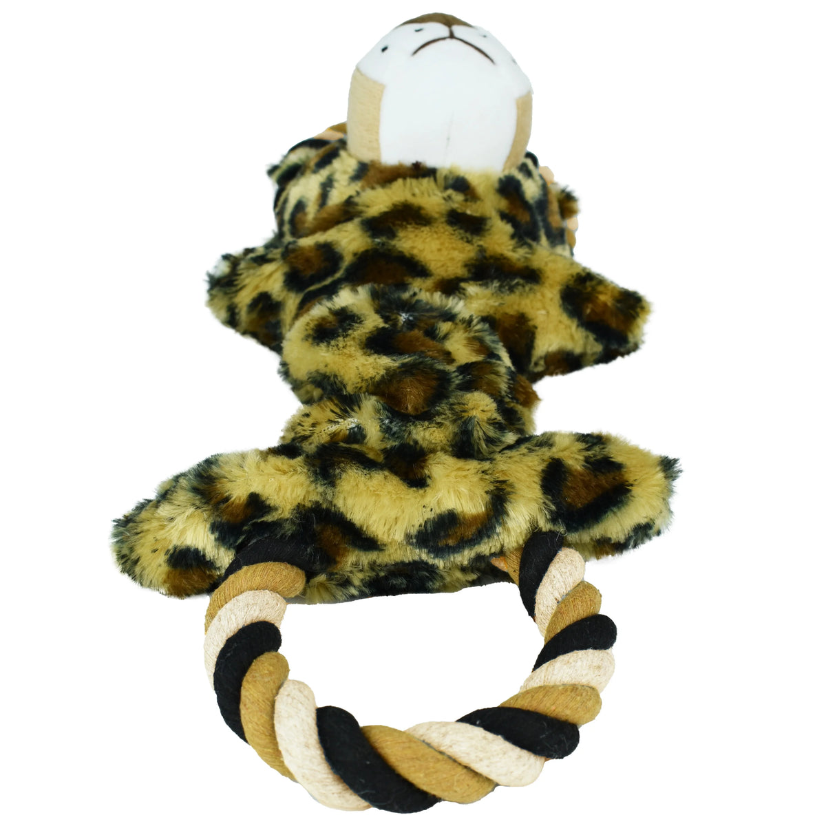 Leopard Dog Toy with Rope J959902