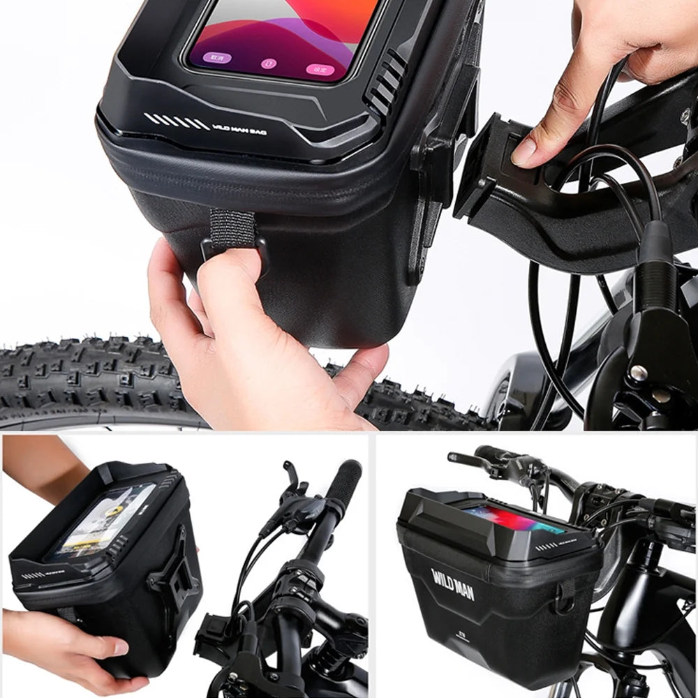 3L Waterproof Bike Handlebar Bag with Touchscreen H821645
