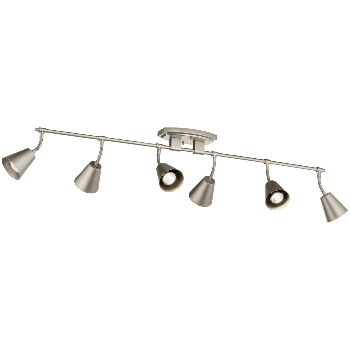Satin Nickel 6 Light Rail Light X9048
