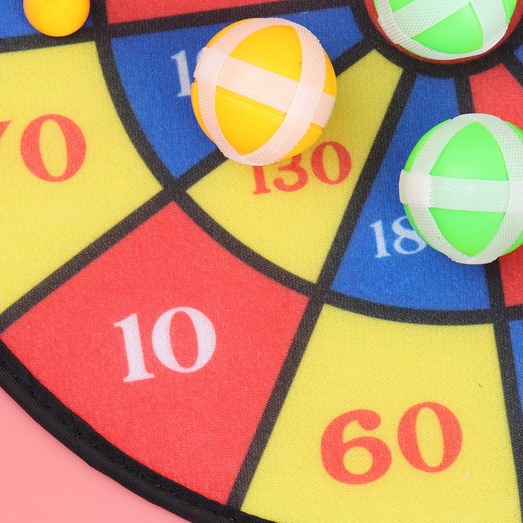 Flocking Dart Board with 6Pcs Balls and 6Pcs Dart Needle G436