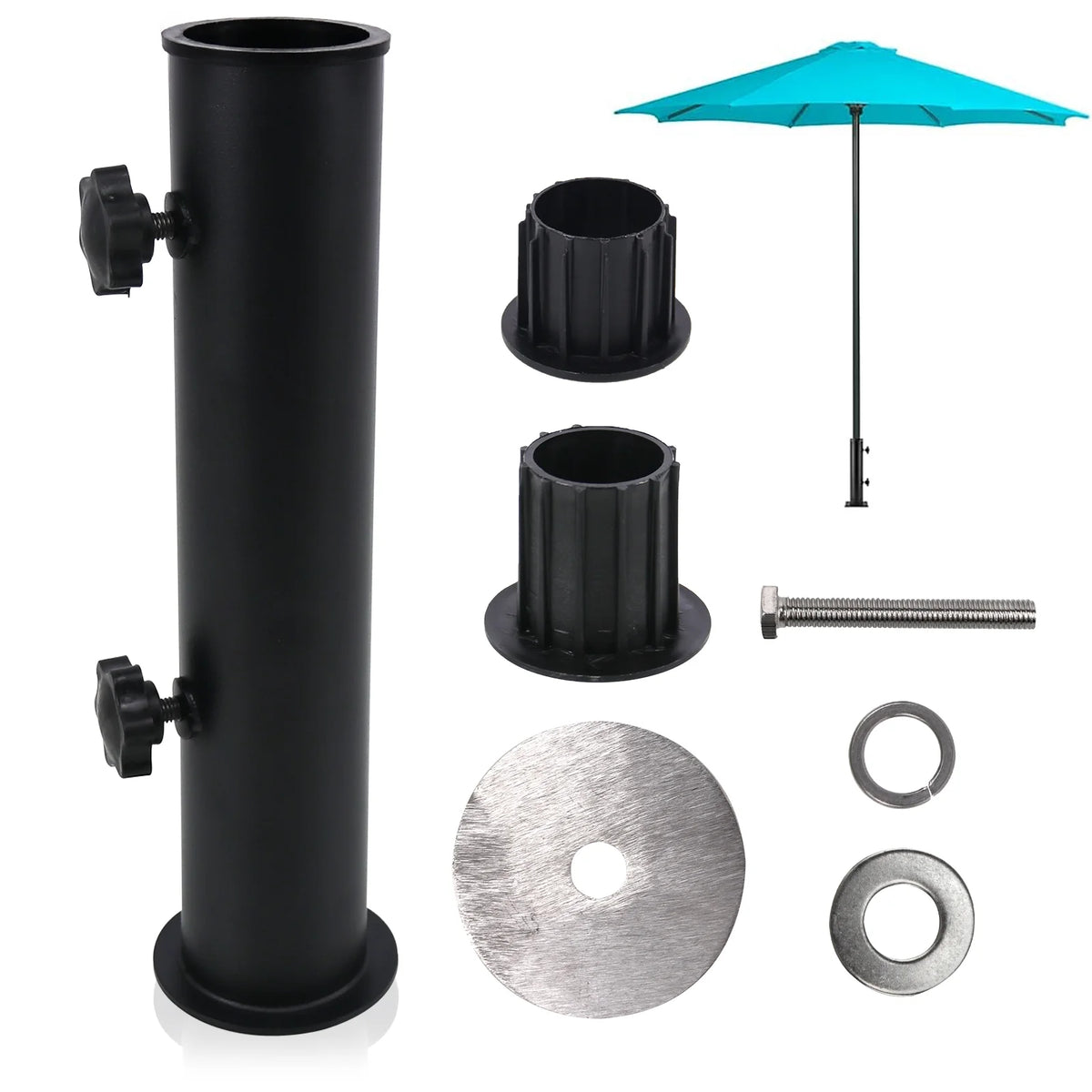 Black Granite Umbrella Tube Holder X639869