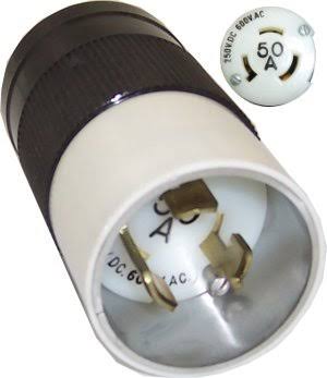 50Amp 250VDC Male Locking Power Connector F79101