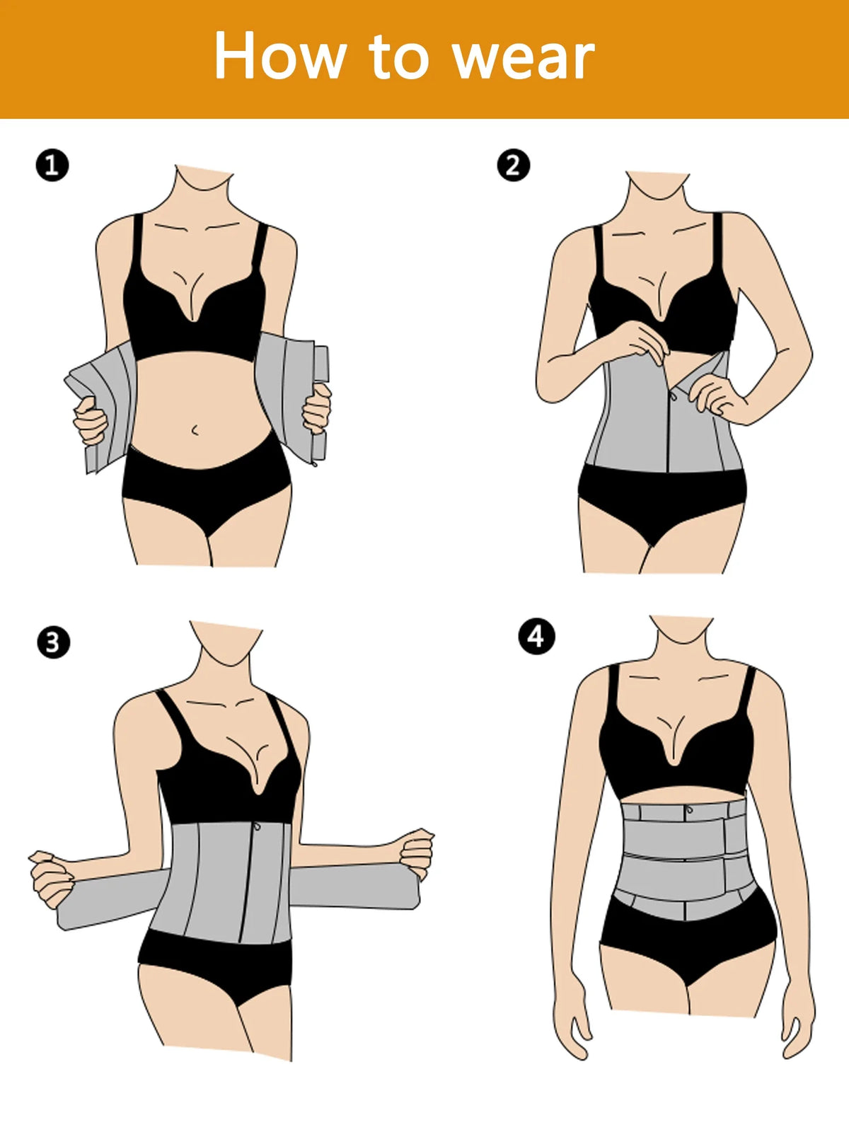 Waist Trainer Trimmer Body Shaper Belt J5197
