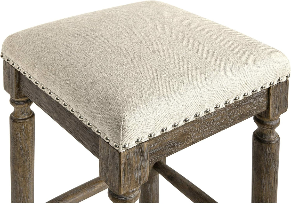 Taupe Barstool 26 Inch Seat Height Set of 1 J7354