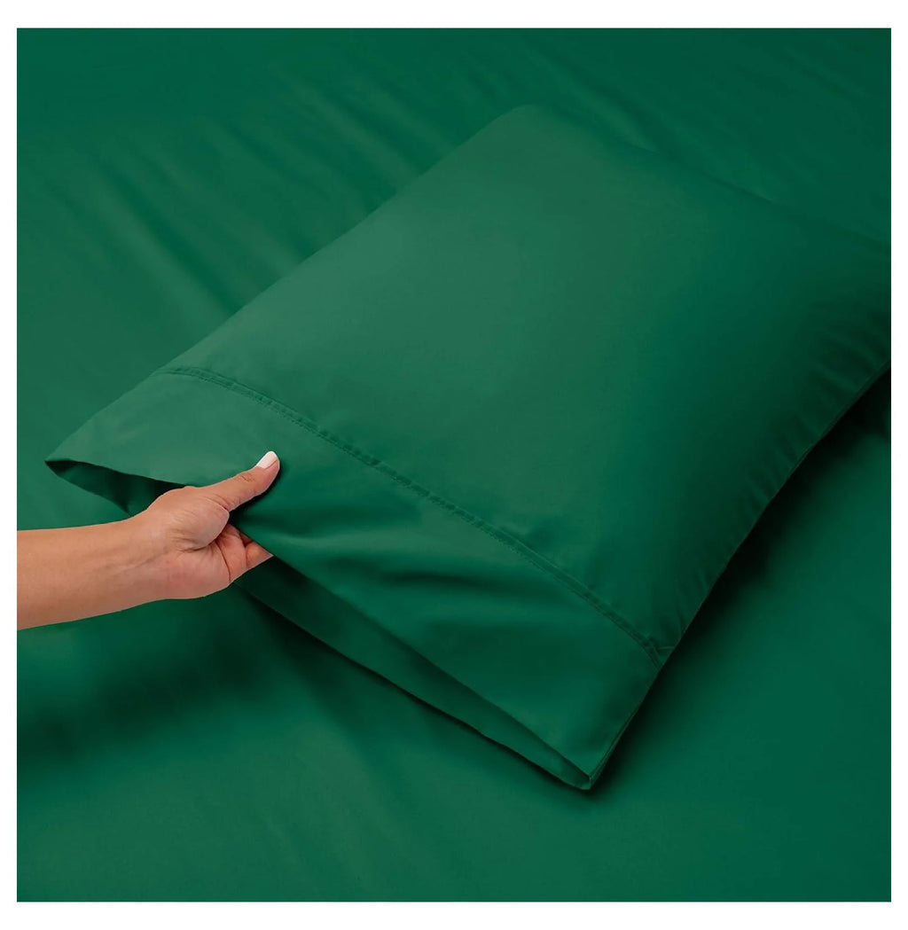 Green 4 Piece Queen Size Extra Deep Pocket Sheets K9675