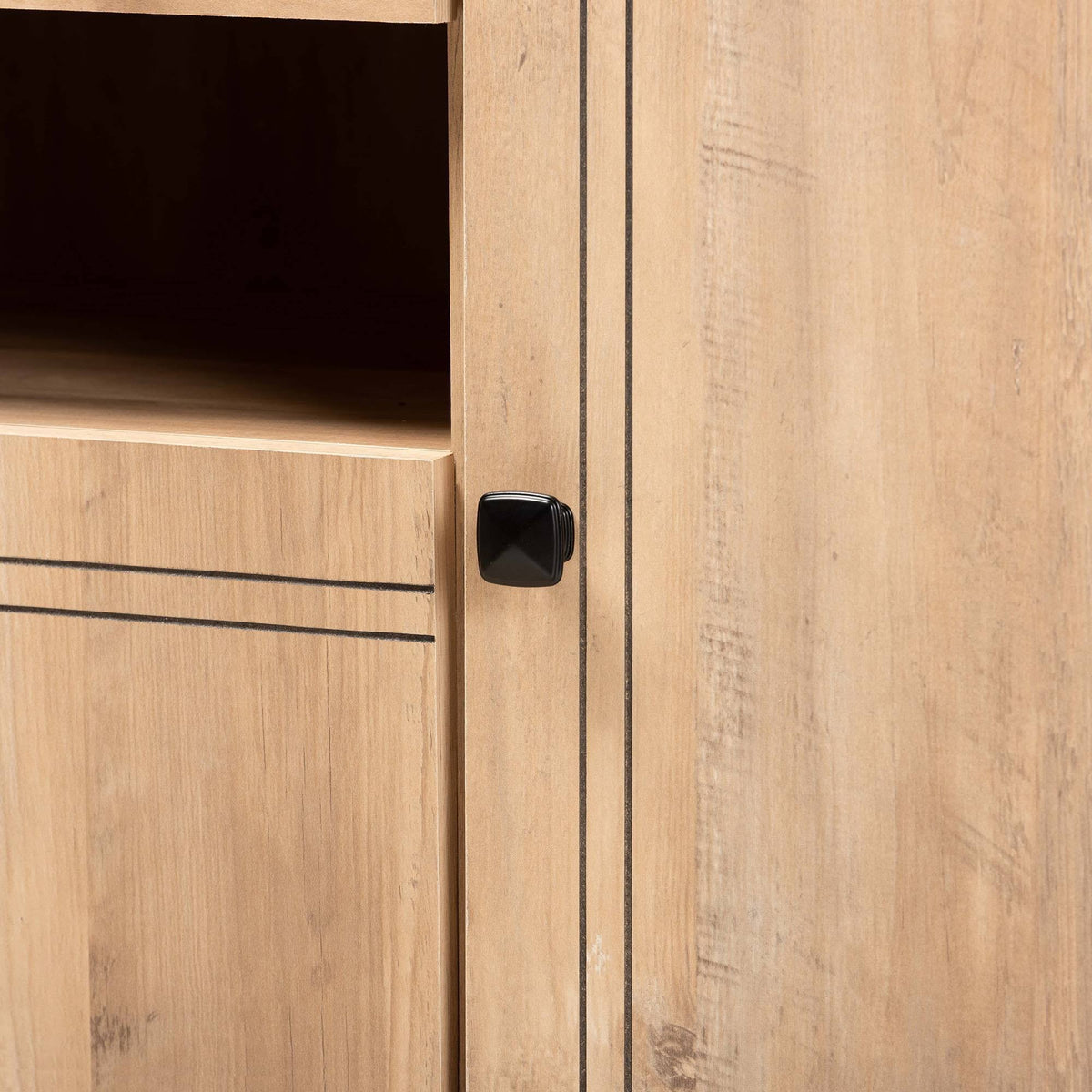 3-Door Wood Kitchen Storage Cabinet Oak Brown B958477