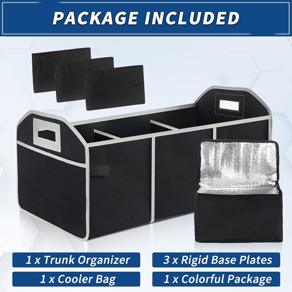 Waterproof Car Trunk Storage Organizer with Insulated Leakproof Cooler Bag B371125