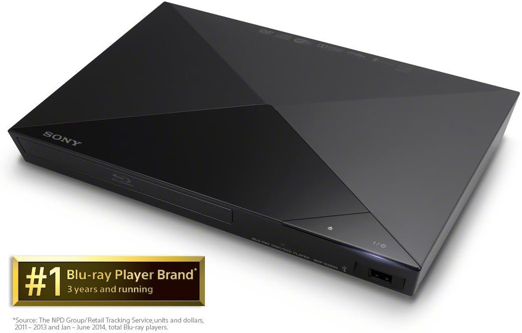 Blu-ray Disc Player with Built-in Wi-Fi and HDMI Cable T312208