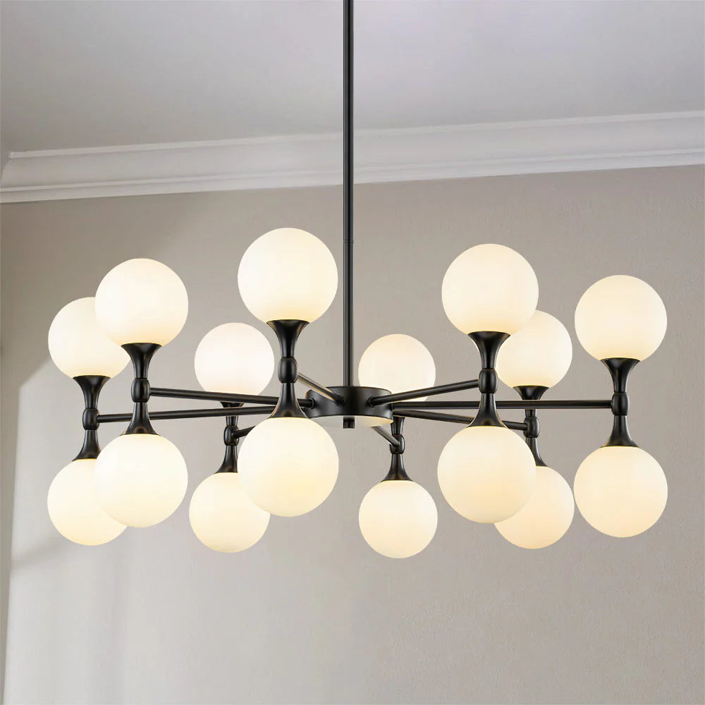 16-Light Dimmable Sputnik Linear Chandelier C5803