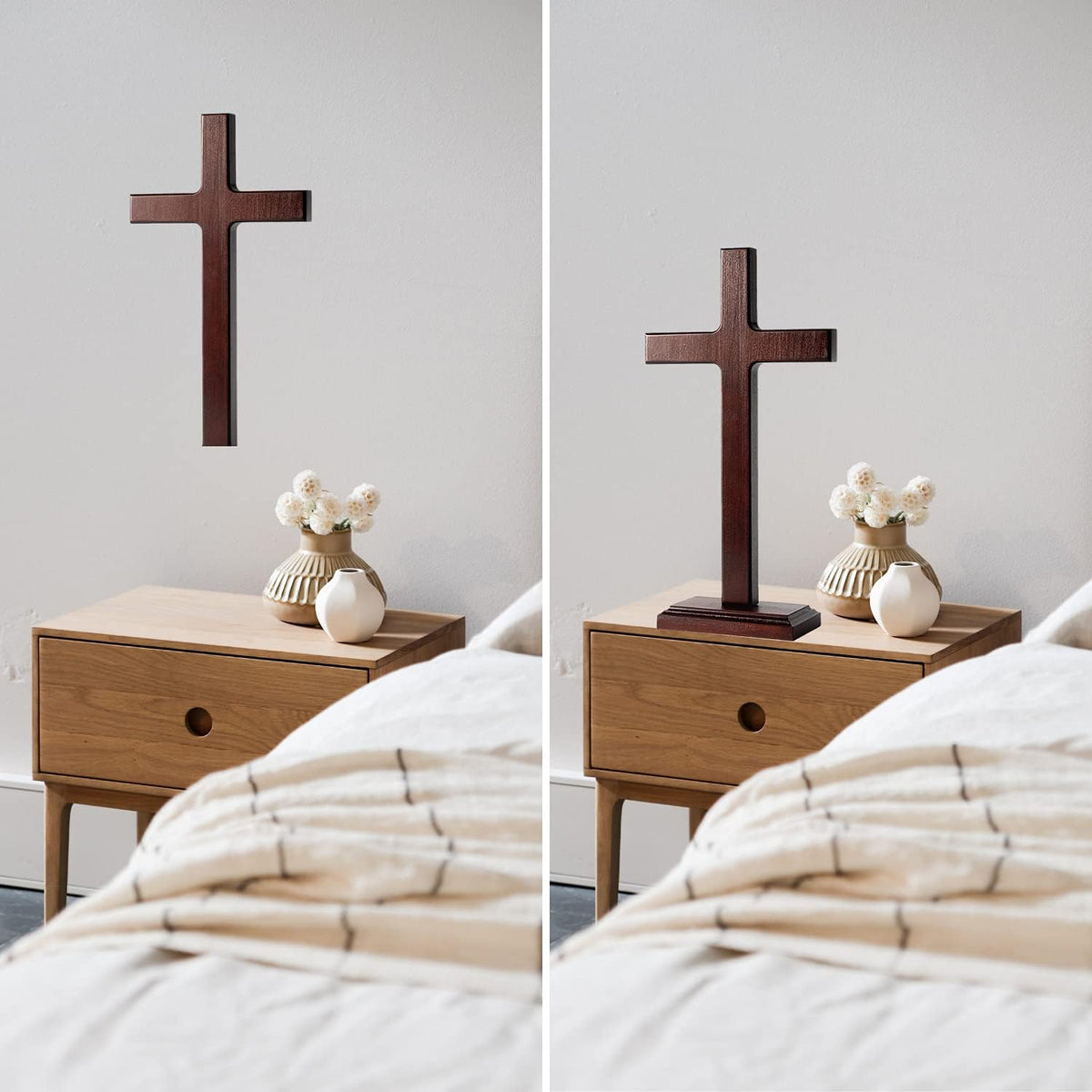 12.5 Inch Wooden Wall Cross E816409