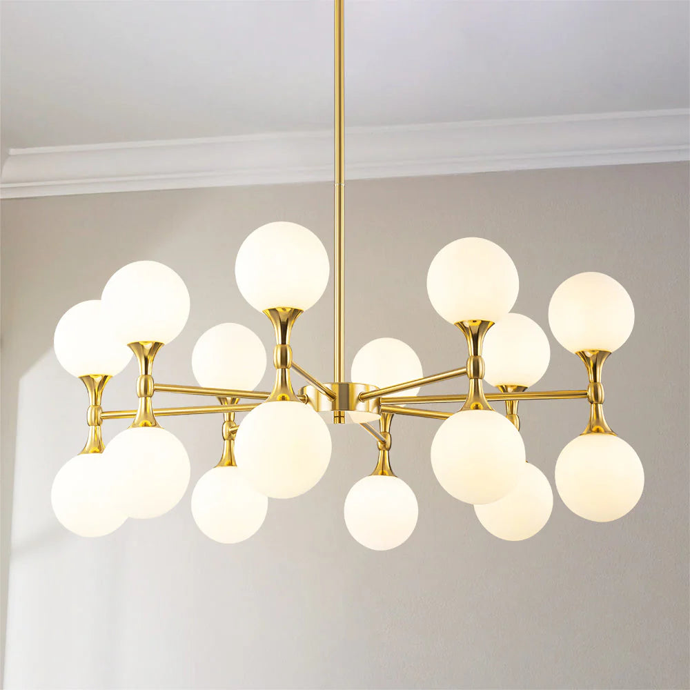 16-Light Dimmable Sputnik Linear Chandelier C5803