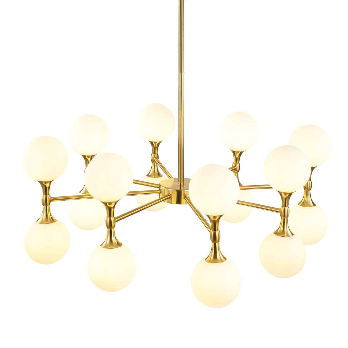 16-Light Dimmable Sputnik Linear Chandelier C5803