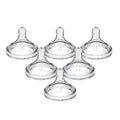 6 Pack Silicone Baby Bottle Nipple, Medium-Fast Flow T59622