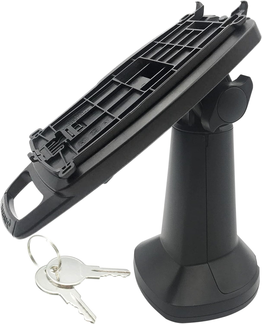 Black Latch and Key Lock Pole Mount Terminal Stand R508909