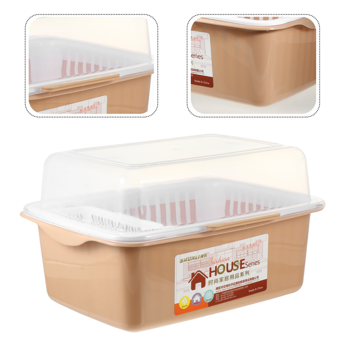 Plastic Milk Bottle Draining Box Tableware Storage Rack U1915