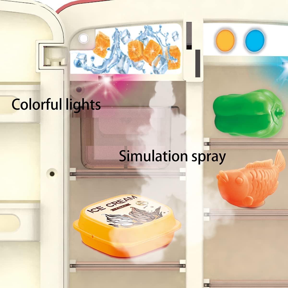 39 PCS Red Kids Play Refrigerator Toy W47109