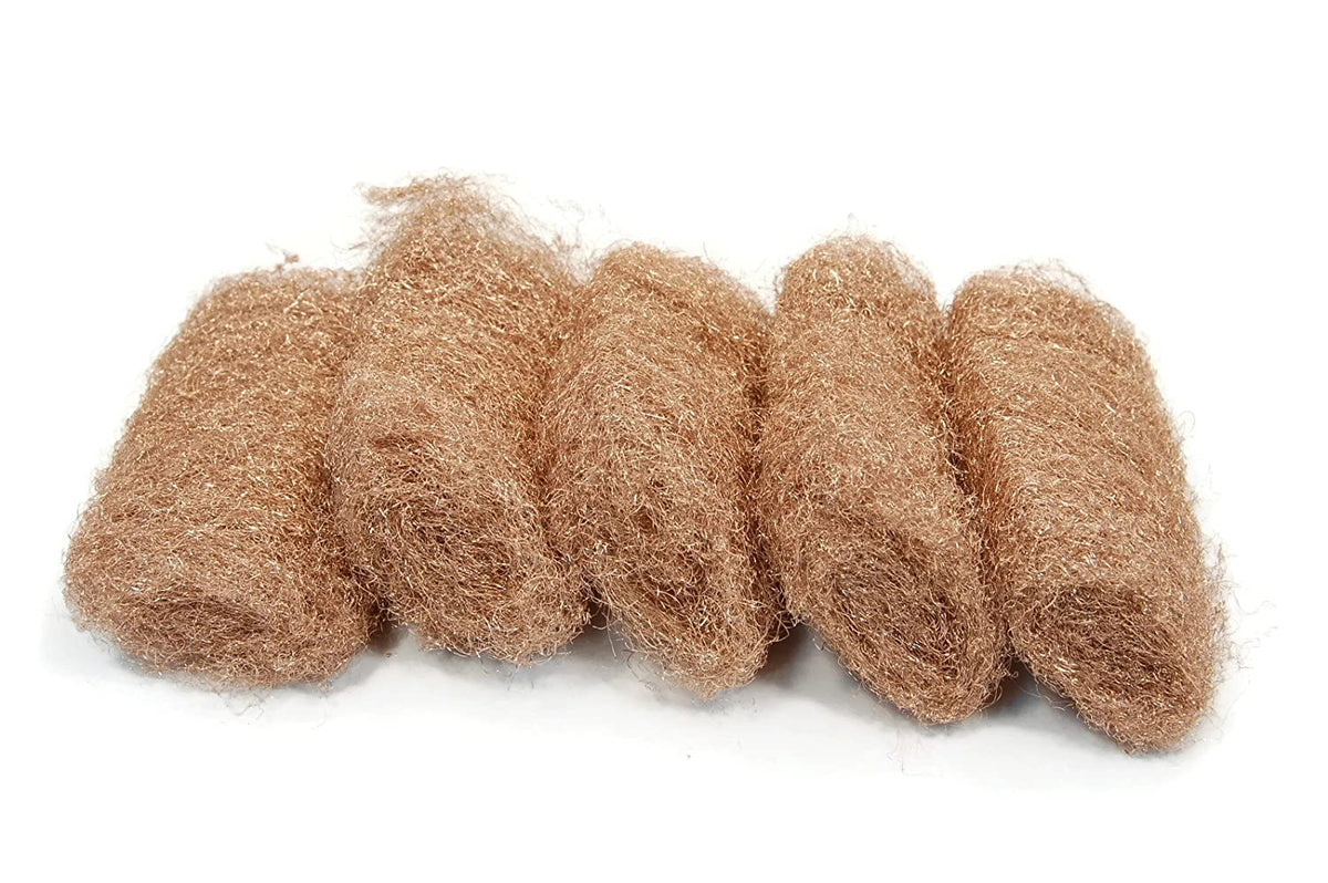 Bronze Wool Pads Medium 5pc V2149