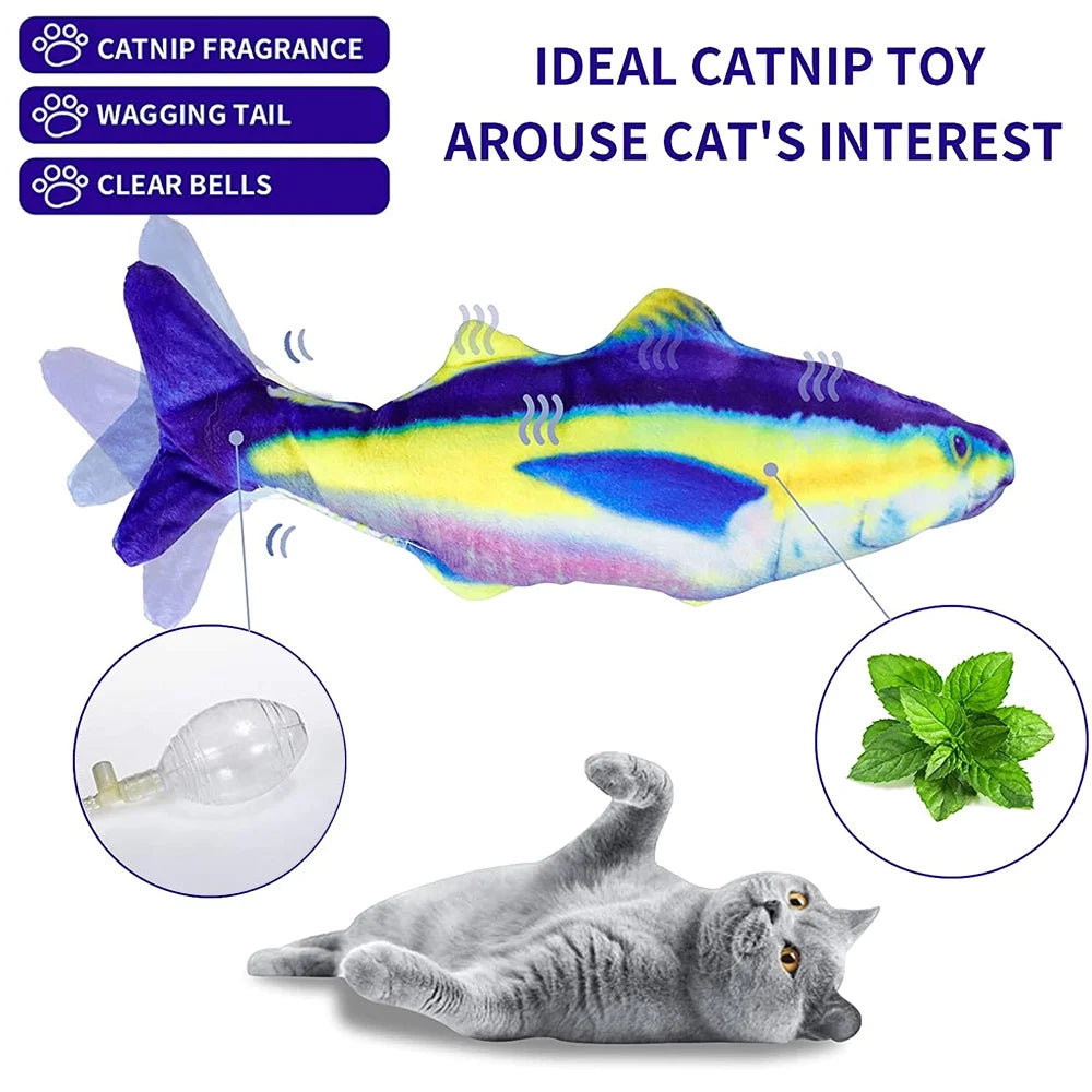 Wiggle Fish Catnip Plush Cat Toy P3400