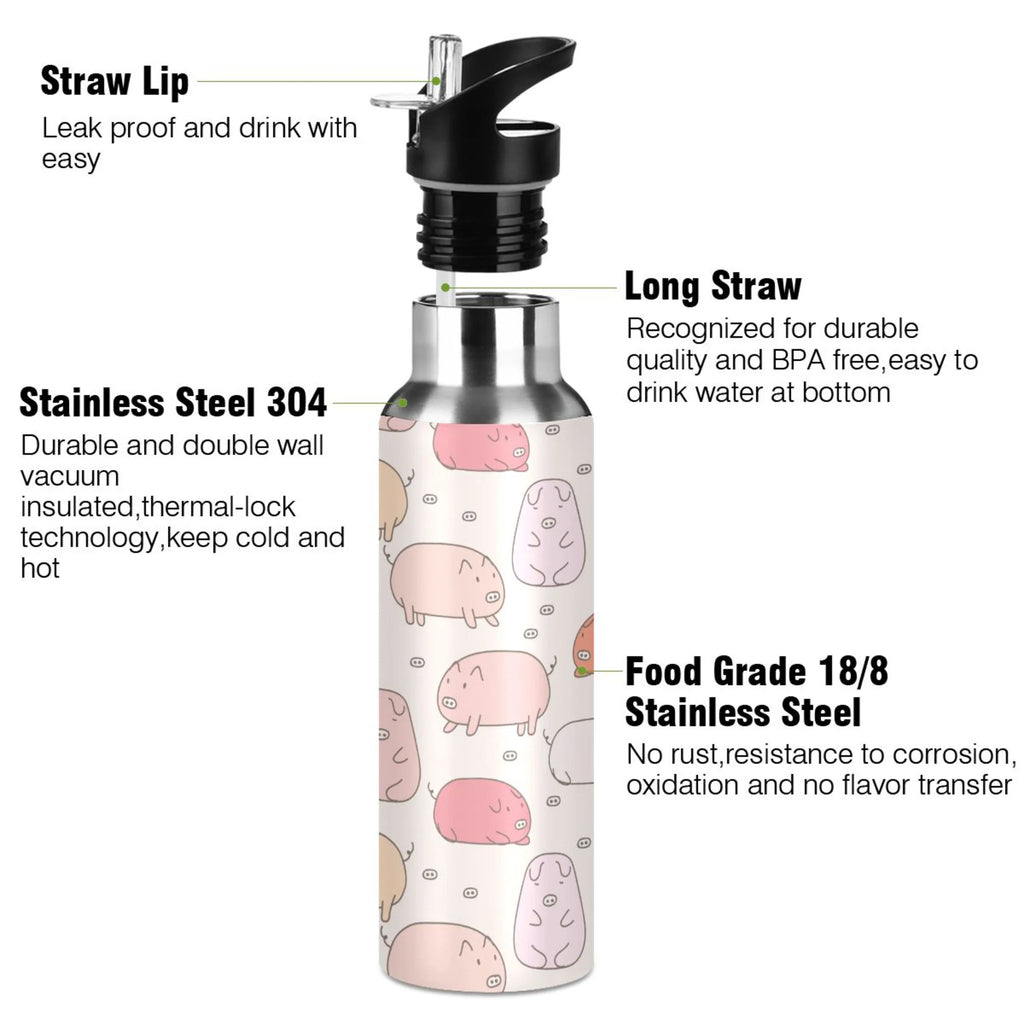 Stainless Steel Vacuum Insulated Water Bottle 20 OZ A1408