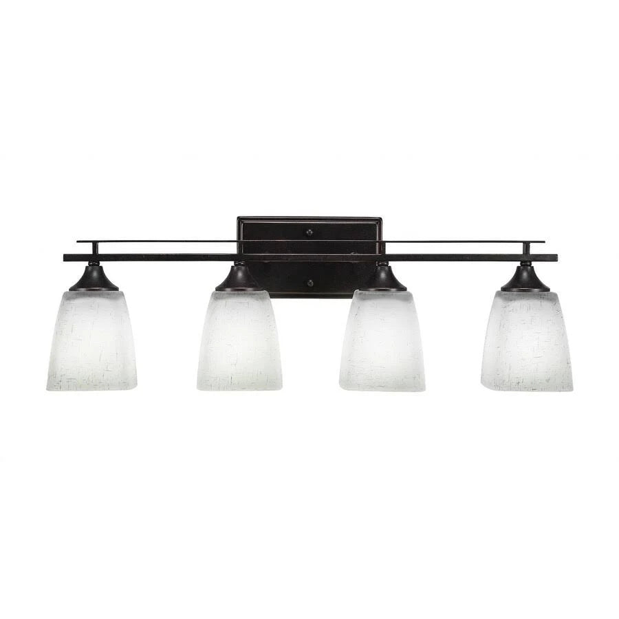 Four Light Bath Bar Aged Silver B84060