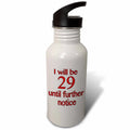 Red 21 oz Sports Water Bottle U8205