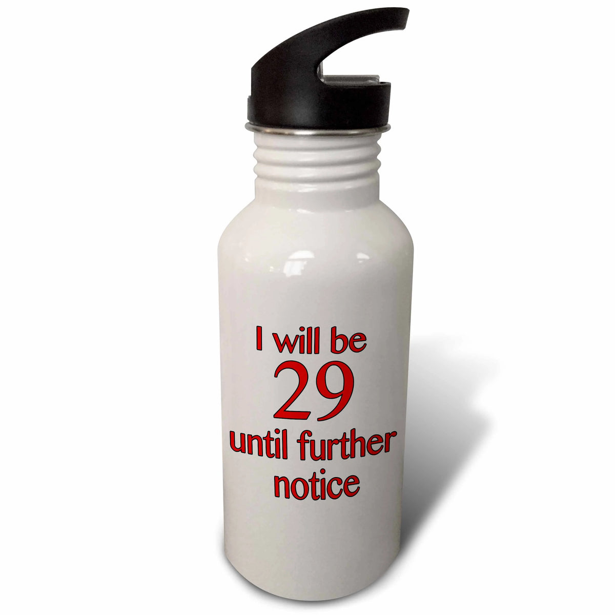 Red 21 oz Sports Water Bottle U8205