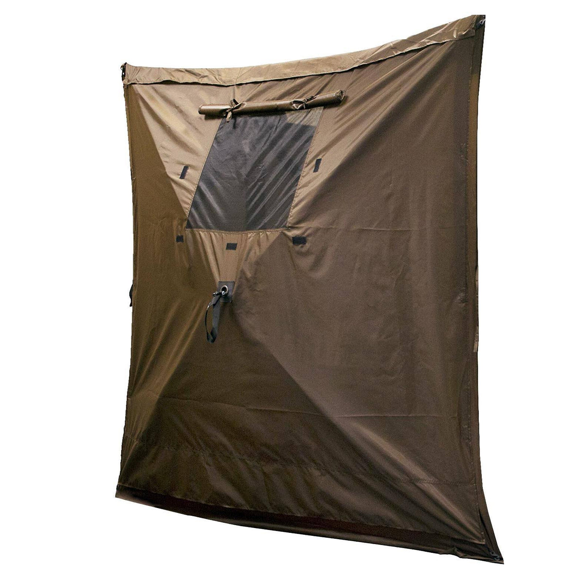 Brown Portable Canopy Shelter with Quick Set Wind & Sun Panels T86669