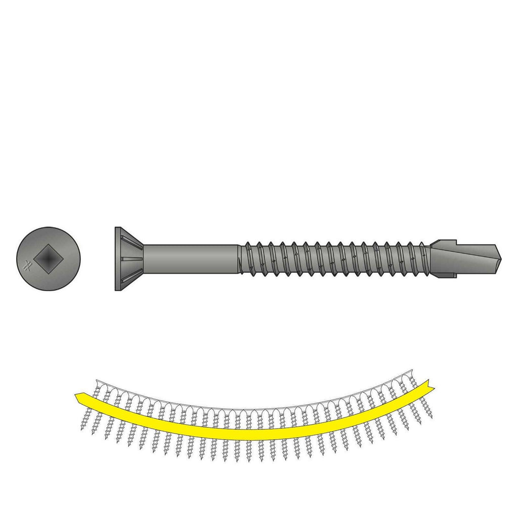 #12 x 2-3/8 inch Galv. Wood-to-Steel Screw (1000) L606