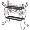 Cast Iron Plant Stand with Birds Z982065