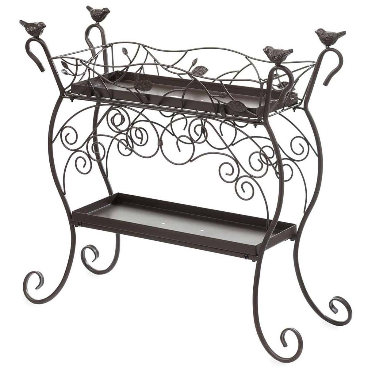 Cast Iron Plant Stand with Birds Z982065