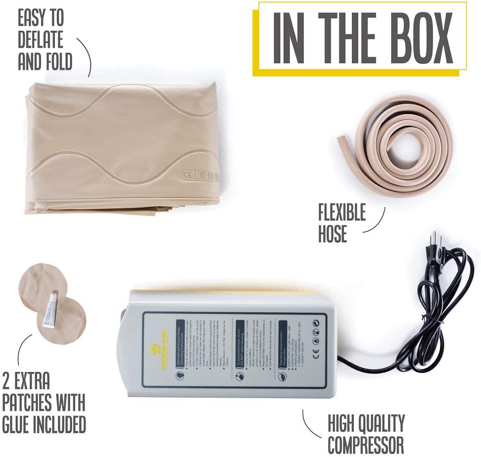 Inflatable Low Air Loss Medical Air Mattress, Pack of 2 L666