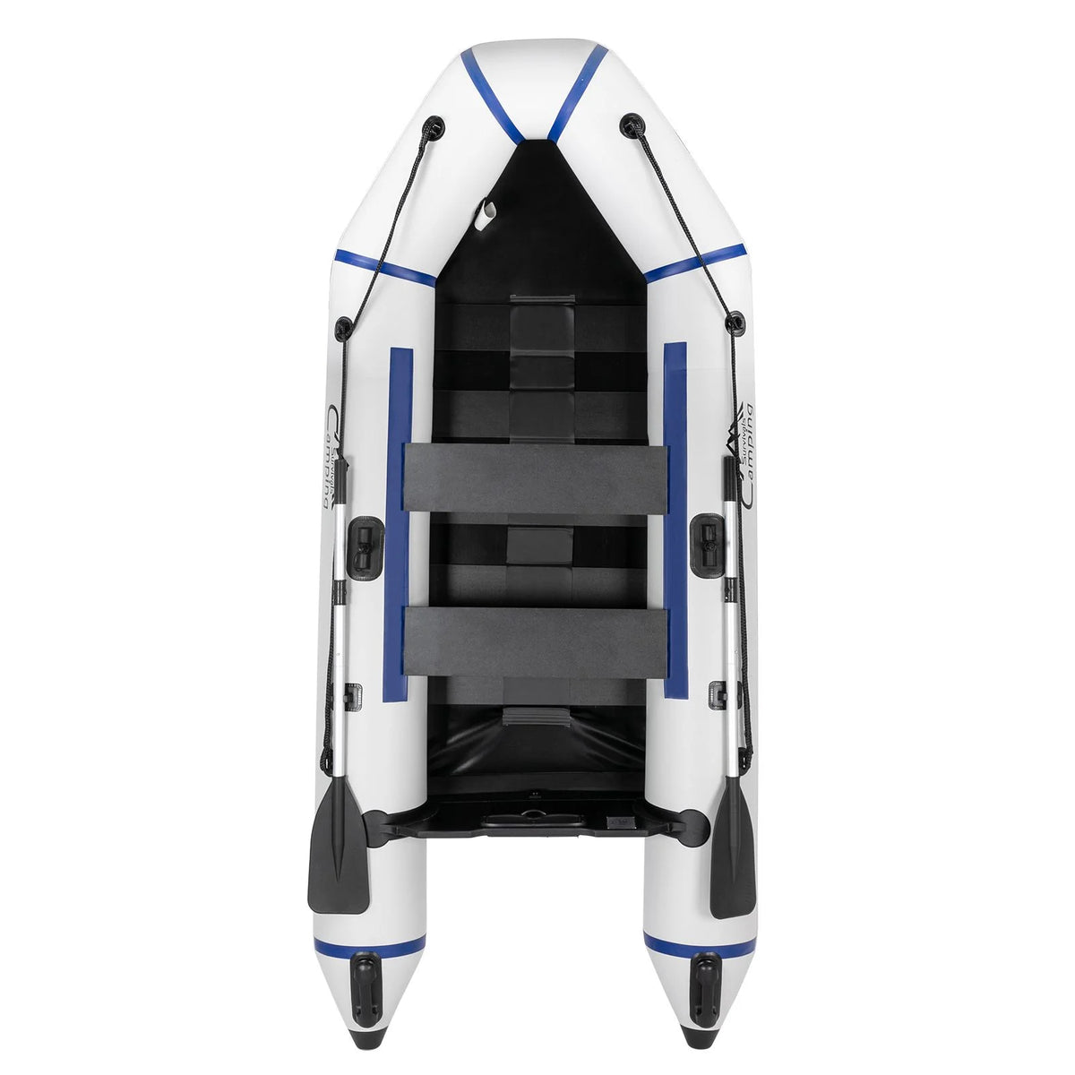 10ft Inflatable Boat, Gray/White M26407
