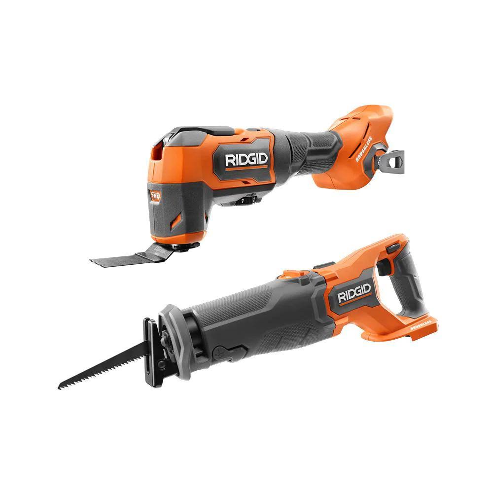 18V Brushless Cordless 2-Tool Combo Kit with Reciprocating Saw and Multi-Tool G8143