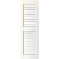 Primed Western Red Cedar Open Louvered Shutters Per Pair L438757