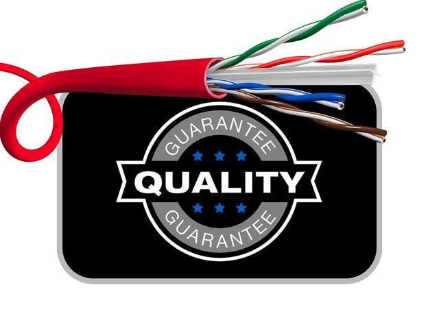 Red 1000ft 23AWG Cat6 UTP Solid Bulk Ethernet Cable T7242
