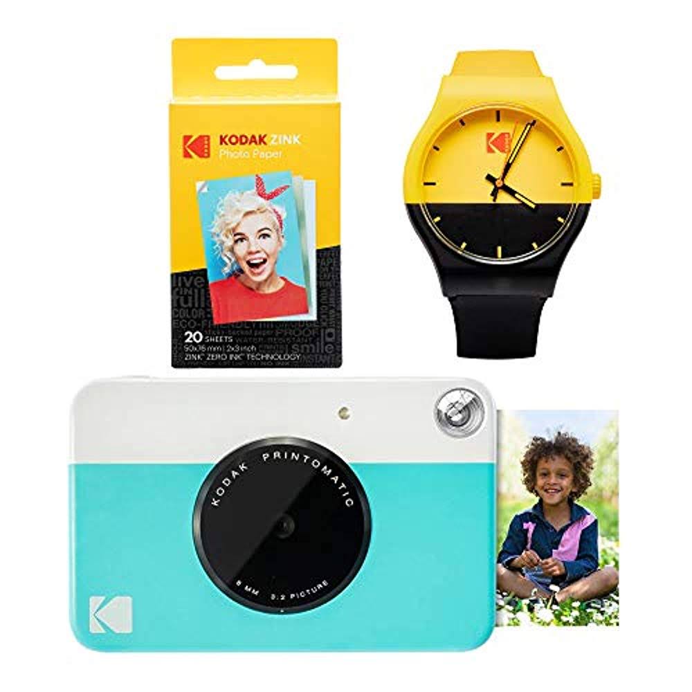 Blue Instant Print Camera Photography Kit W53921