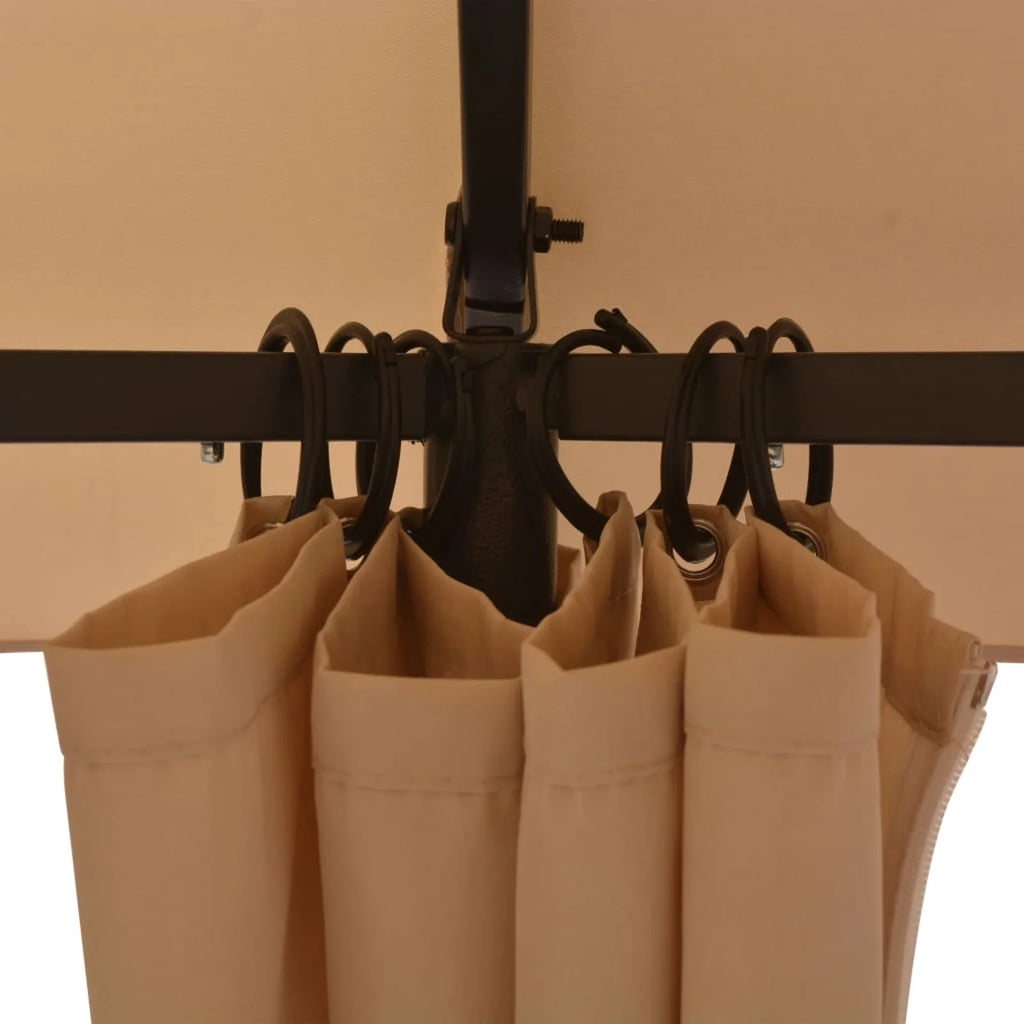Garden Marquee Pavilion Tent with Curtains 11' 9"x8' 8" O5826