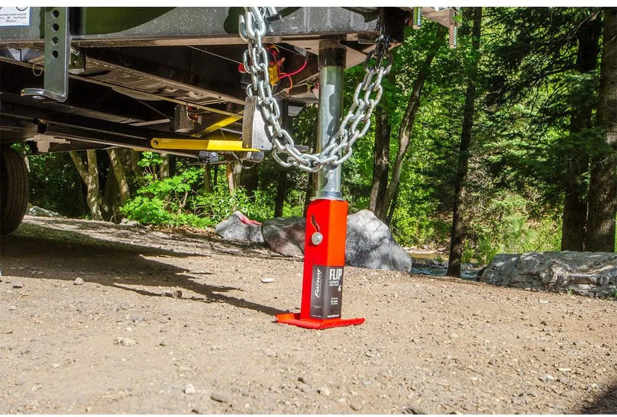 Zinc A-Frame Trailer Jack with 4" Flip Foot R997