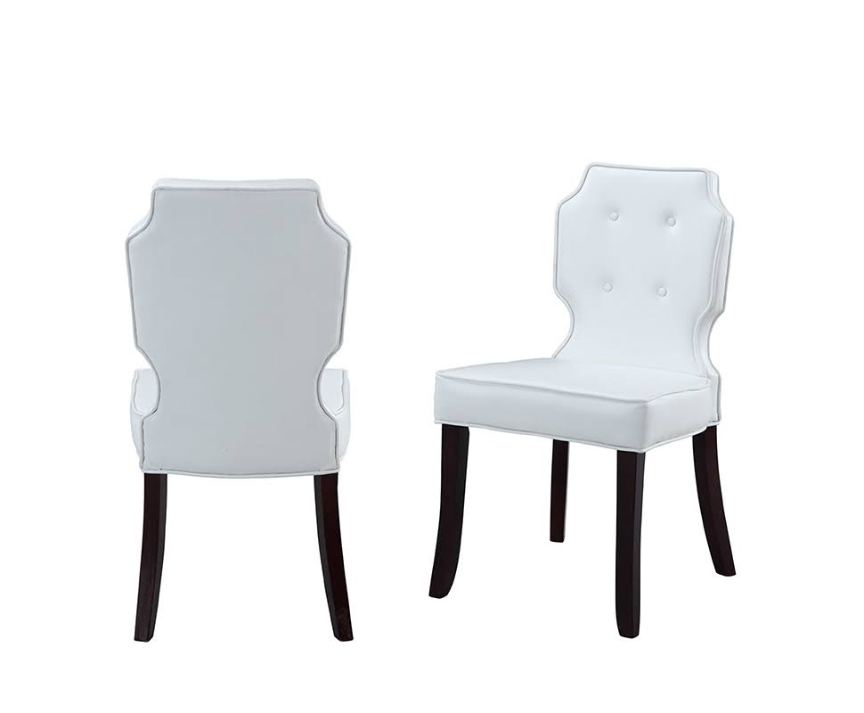 Tufted Dining Side Chair Set of 2 Black O411737