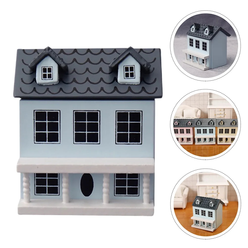 Miniature Wooden House Model D51427