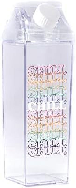 Clear 500ml Milk Carton Water Bottle L322
