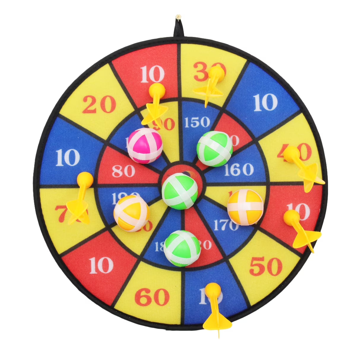 Flocking Dart Board with 6Pcs Balls and 6Pcs Dart Needle G436