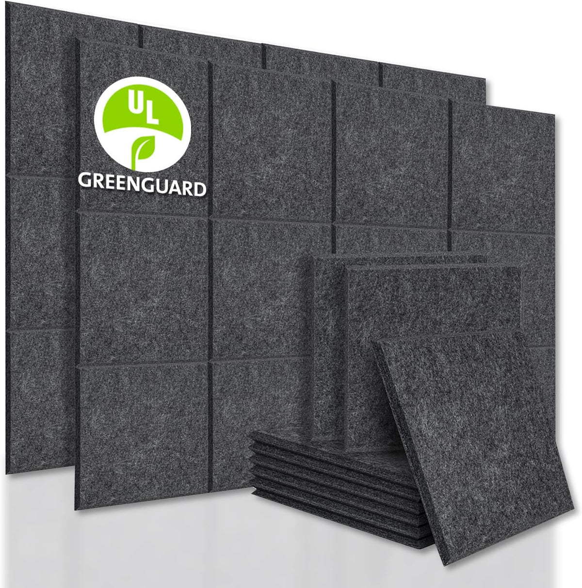 12 Pack Acoustic Panels Sound Dampening Panels, Brown G726838