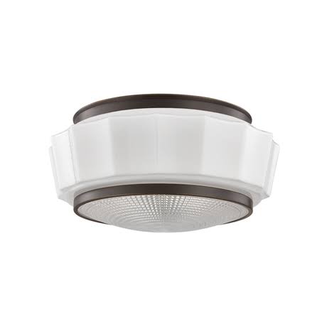 Polished Nickel 2 Light Flush Mount A837