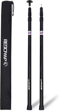 Aluminum Tarp Poles, Set of 2, Telescoping, Black M793276