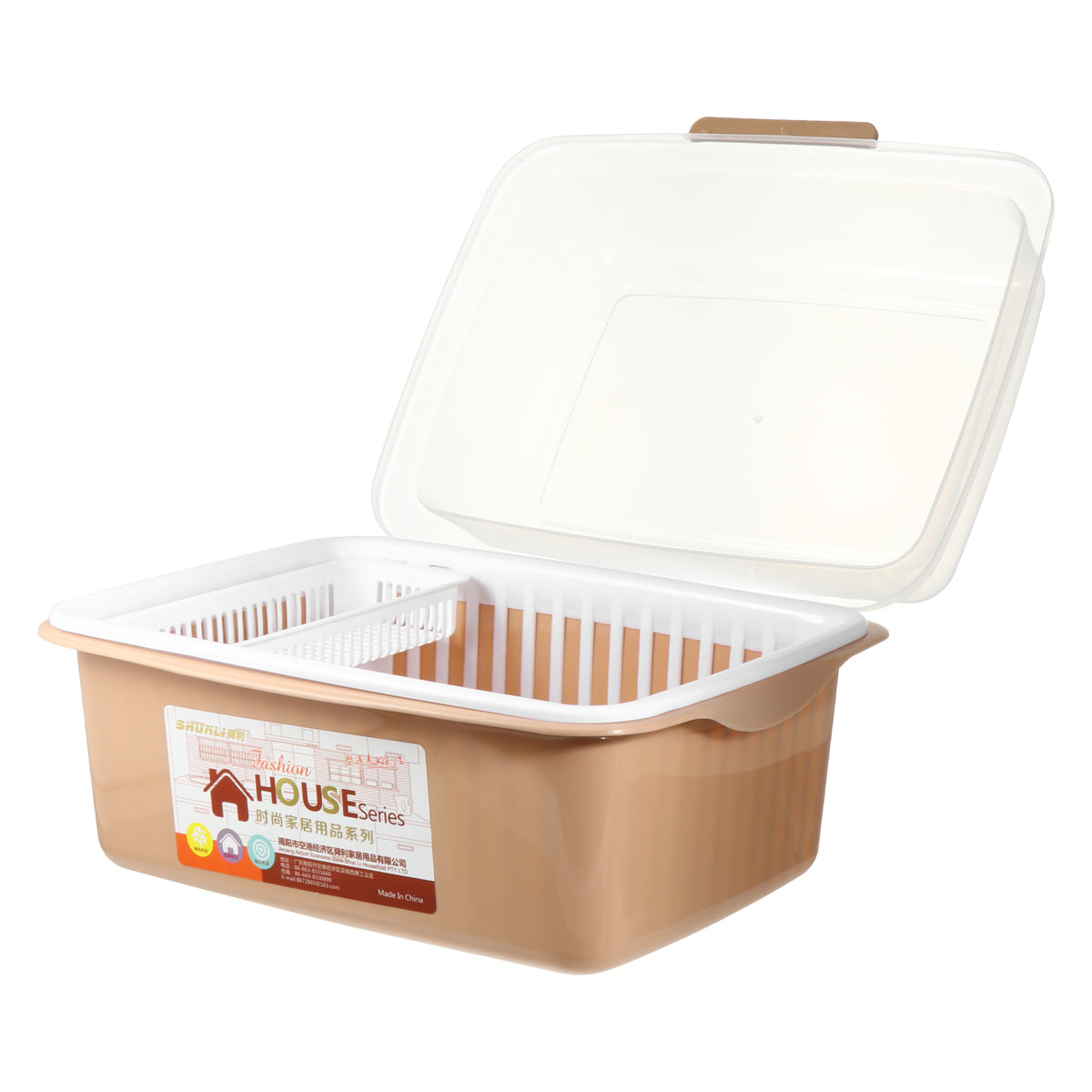 Plastic Milk Bottle Draining Box Tableware Storage Rack U1915