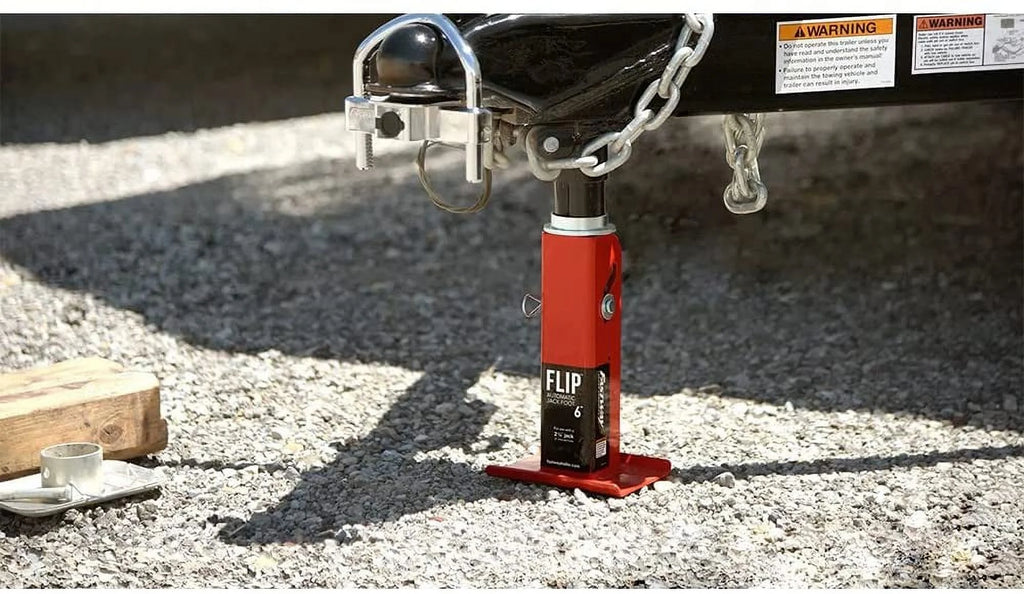 Zinc A-Frame Trailer Jack with 4" Flip Foot R997