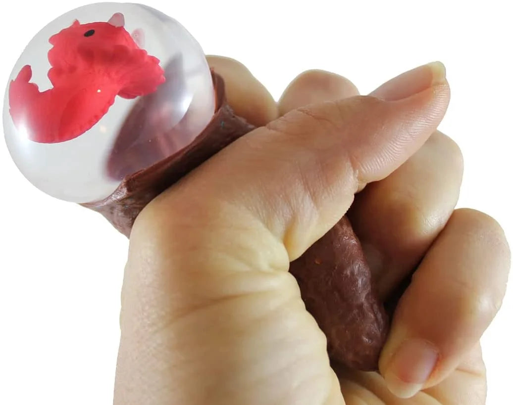 Set of 4 Hatching Dinosaur Egg Squeeze Stress Ball Sensory Fidget Toy Q486391