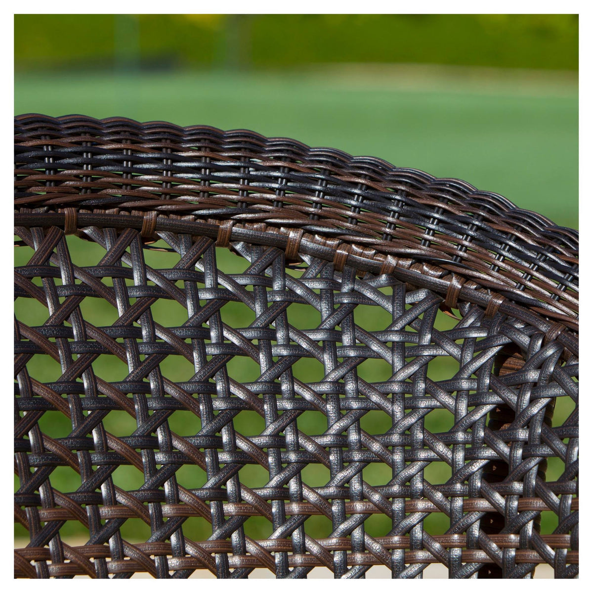 Set of 2 Brown Wicker Patio Chairs N97630